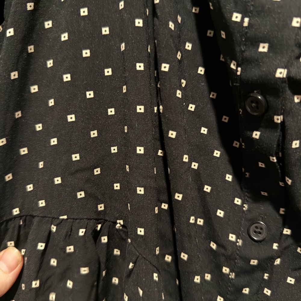 🍇Black patterned Dress - Picture 6 of 9